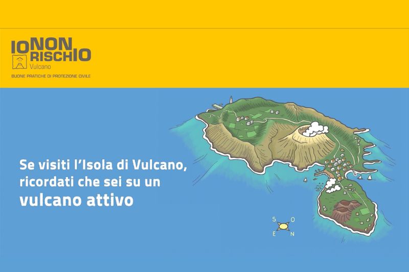 Io non rischio - Buone pratiche di protezione civile
Vulcano

Se visiti l'isola di Vulcano, ricordati che sei su un vulcano attivo.