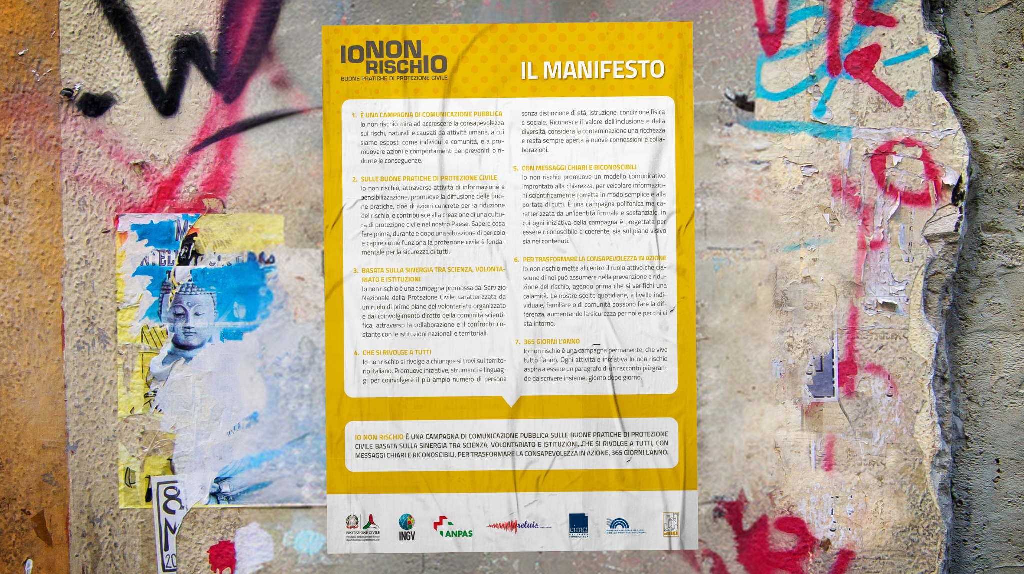 Il manifesto Io non rischio